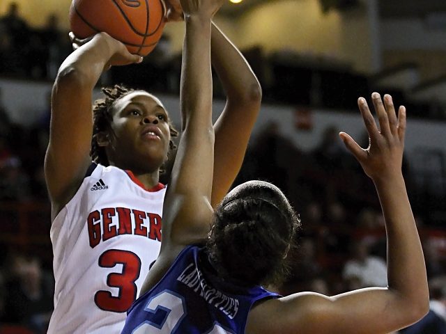 Kiara Pankins scored 18 points as Lafayette defeated Glasgow 61-47 on Wednesday in the first round of the KHSAA Girls' Sweet 16. All photos by Walter Cornett.